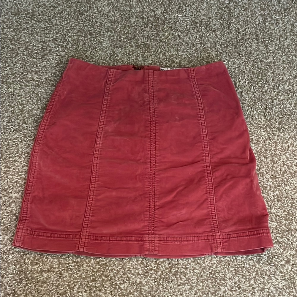 Free People Corduroy Pencil Mini Skirt